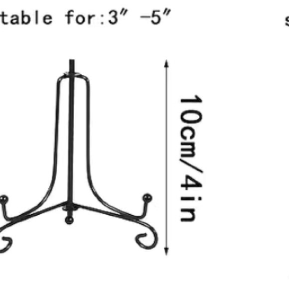 NWT 2pcs 4" Foldable Iron Display Stand - Picture 8 of 8
